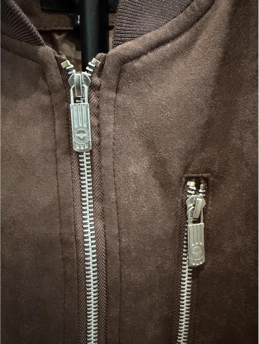 V.I.P. Collection Brown Bomber Jacket - Picture 2 of 6